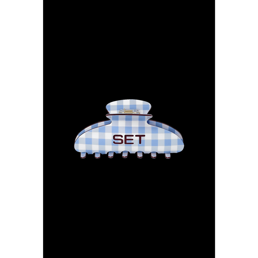 SET Active SET GINGHAM CLAW CLIP - COASTER Size One SizeCOASTER / One Size